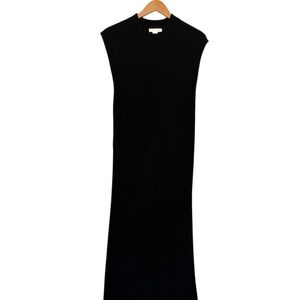 H&M Sweater Maxi Dress Side Slit Cable Knit
